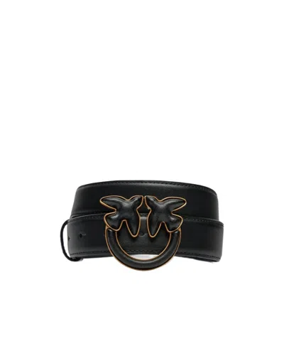 Pinko Love Birds Belt In Black