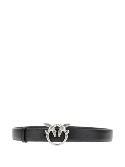 Pinko Love Birds Belt In Black