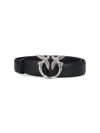 Pinko Genuine Leather Stylish Belt In Black