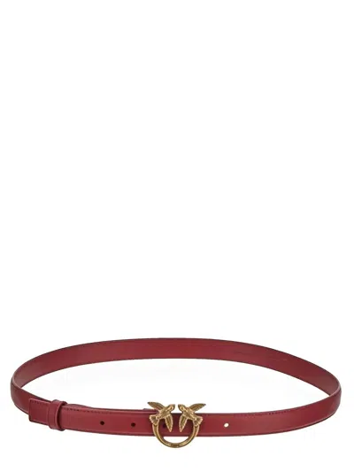 Pinko Love Birds Belt In Brown