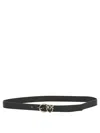 Pinko Logo Birds Leather Belt
