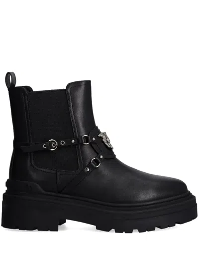 Pinko Love Birds Boots In Negro