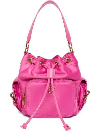 Pinko Love Birds Bucket Bag In Pink
