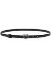 Pinko Ceinture Large Love Birds En Cuir 4cm In 黑色