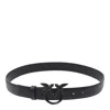 Pinko Ceinture De 3 Cm Avec Boucle Recouverte De Cuir In Black