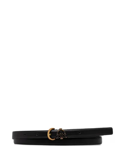 Pinko Love Birds-buckle Belt In Black