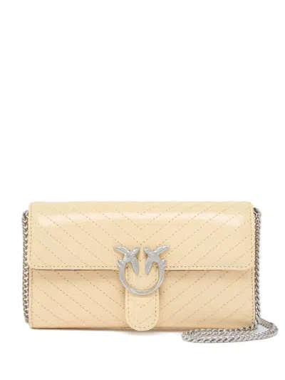 Pinko Umhängetasche Mit Love-birds-schnalle In Brown
