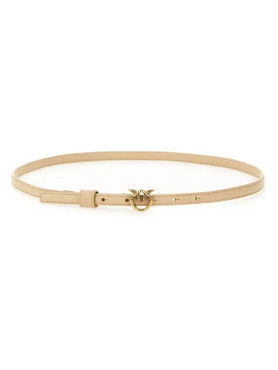 PINKO PINKO LOVE BIRDS BUCKLE THIN BELT