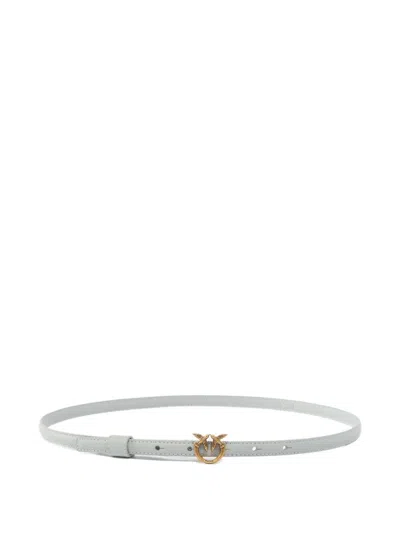 Pinko Love Birds Buckled Belt In Pink