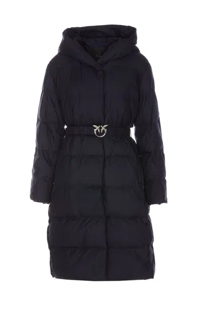 PINKO PINKO COLLIRIO QUILTED HOODED COAT