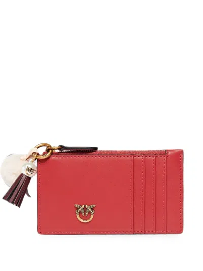 Pinko Love Birds Card Holder In 레드