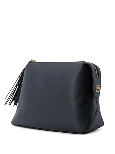 Pinko Love Birds Clutch Bag In Black