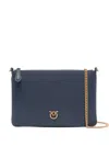 Pinko Classic Flat `love` Bag `simply` In Blue