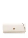 Pinko Love Birds Clutch Bag In White