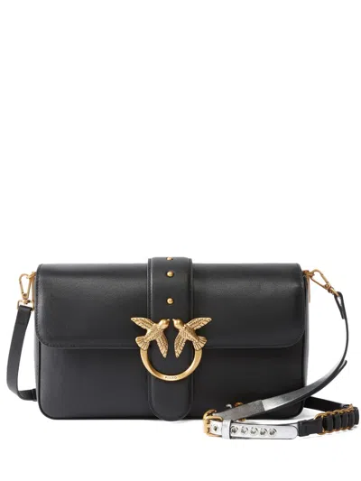 Pinko Love Birds Cross Body Bag In Black