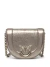 Pinko Love Birds Cross Body Bag In Grey