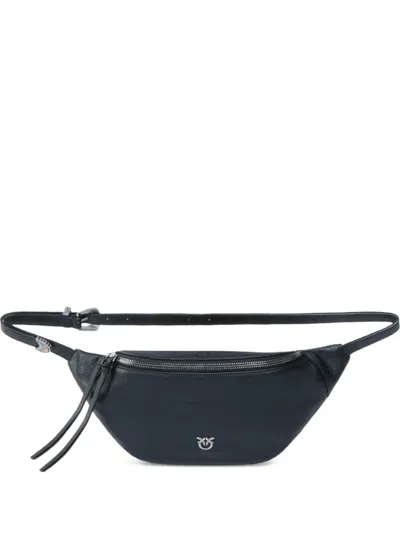 Pinko Love Birds-detail Belt Bag In Blue