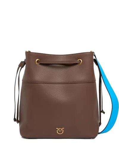 Pinko Love Birds Drawstring Bucket Bag