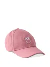 Pinko Love Birds-embroidered Baseball Cap In Pink