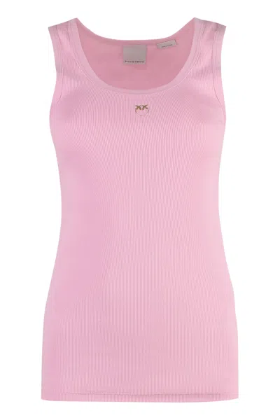Pinko Love Birds Embroidery Tank Top