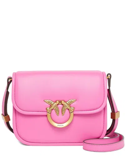 Pinko Love-birds Flap Mini Bag In Pink
