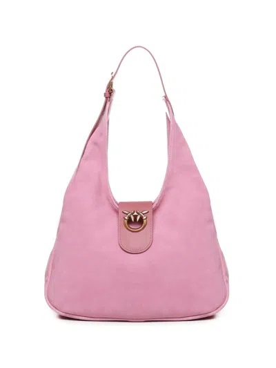 Pinko Love Birds Foldover Top Shoulder Bag