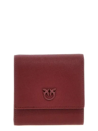 Pinko Flap Wallets, Card Holders Bordeaux In Red