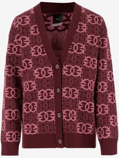 PINKO LOVE BIRDS KNIT IN VISCOSE BLEND