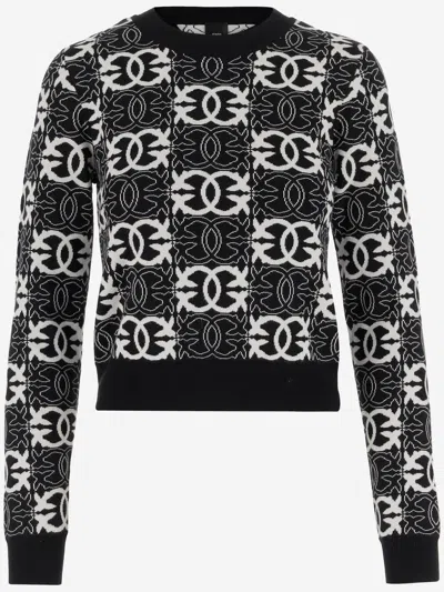 PINKO LOVE BIRDS KNITWEAR IN VISCOSE BLEND