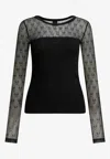 Pinko Patterned Long-sleeve T-shirt In Multi