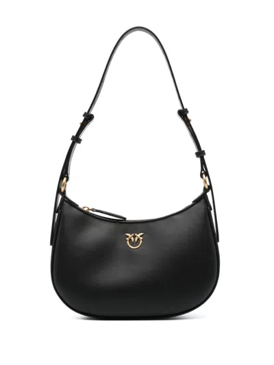 Pinko Love Birds Leather Shoulder Bag In Z99q
