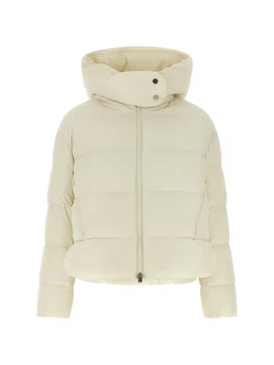 Pinko Giza Quilted Nylon Short Puffer Jacket With High Neck And Love Birds Logo In Multi