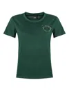Pinko Love Birds Logo T-shirt In Green