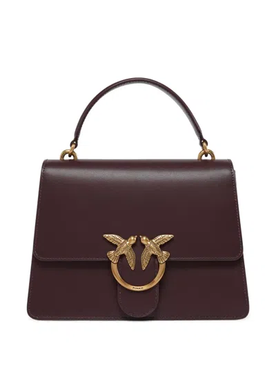 Pinko Love Birds Mini Bag In Purple