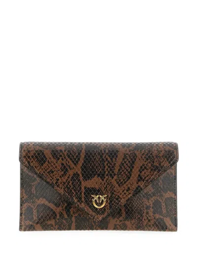 Pinko Love Birds Mini Clutch In Blue