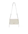 Pinko White Leather Triplet Mini Crossbody Bag In White