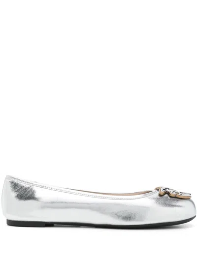 PINKO LOVE BIRDS-MOTIF BALLET FLATS