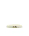 Pinko Love Birds Plaque Buckle Belt In Nude