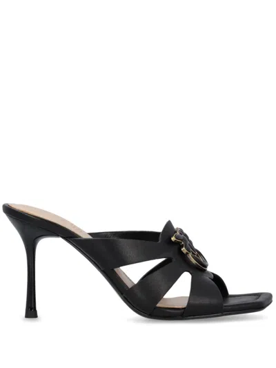 PINKO LOVE BIRDS-PLAQUE SANDALS