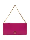 Pinko Love Birds-plaque Shoulder Bag In Rosa
