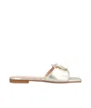 Pinko Love Birds-plaque Slides In Metallic
