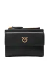 Pinko Love Birds-plaque Wallet In Black