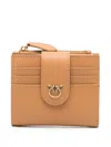 Pinko Multi-functional Wallet With Gold-tone Hardware In Brown