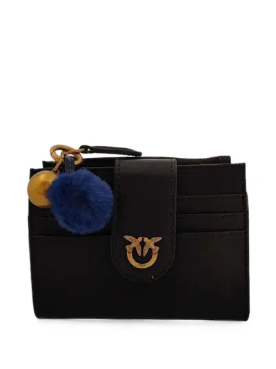 Pinko Love Birds Pompom-detail Wallet In Pattern