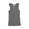 Pinko Love Birds-embroidered Ribbed Tank Top In Grey