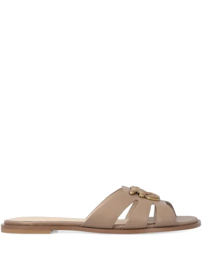 Pinko Love Birds Sandals In Gray