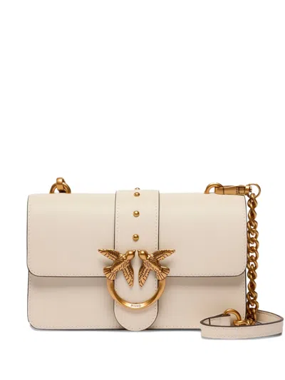 Pinko Love Birds Shoulder Bag In White