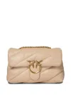 Pinko Classic Love Bag Puff Maxi Quilt Crossbody Bag In Gold