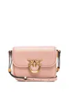 Pinko Front Flap Shoulder Bag In Pink