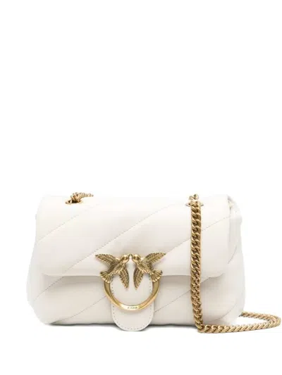 Pinko Love Birds Shoulder Bag In White